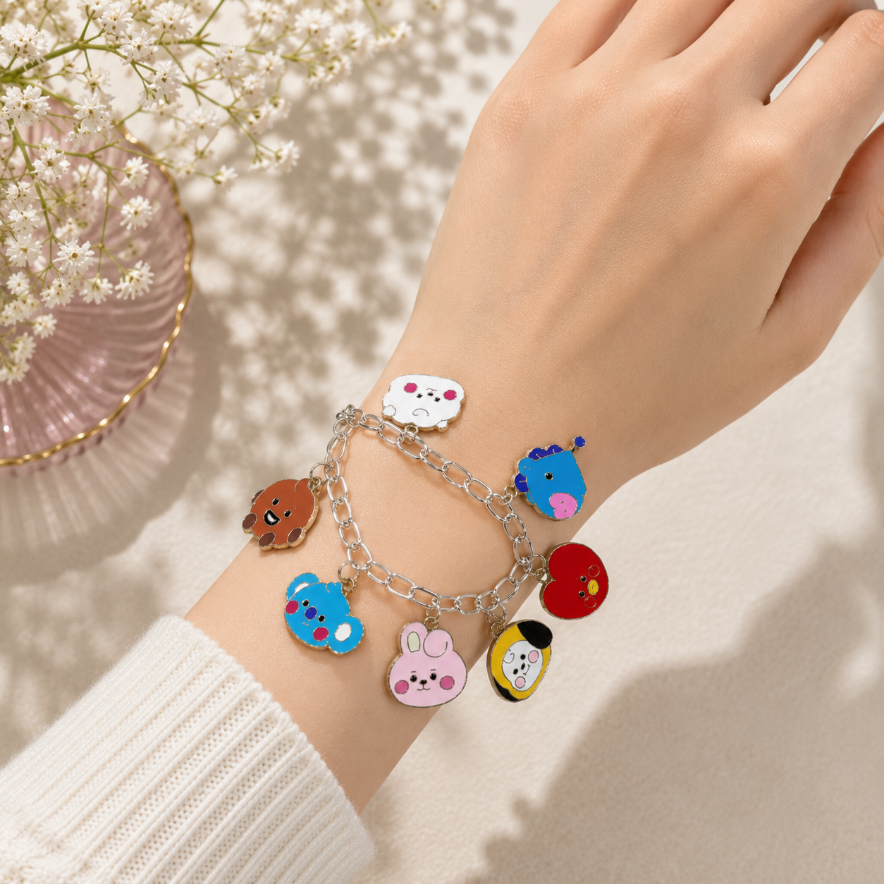 BT21 Inspired Charm Bracelet