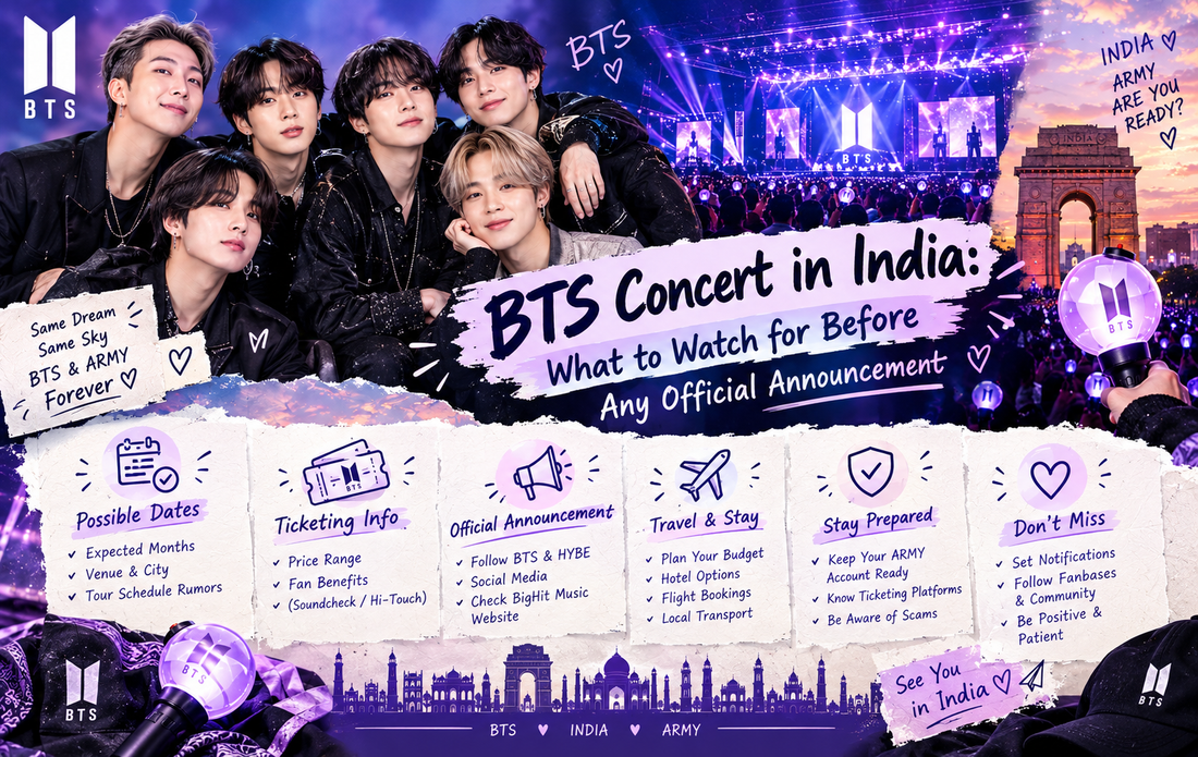 BTS Concert in India blog featuring ARMY fans