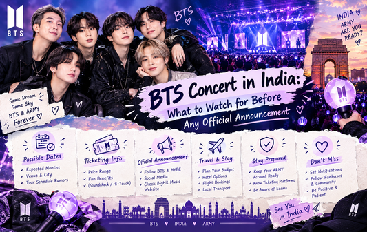 BTS Concert in India blog featuring ARMY fans