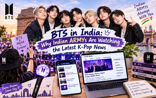 BTS in India with Indian ARMY fans, BTS members, K-pop news, and concert excitement