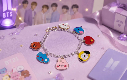 BT21 Inspired Charm Bracelet: The Perfect BTS Gift for Every ARMY - BtsBand