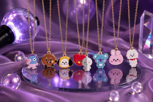 BTS Character Necklaces: Cute Everyday Accessories for ARMY - BtsBand