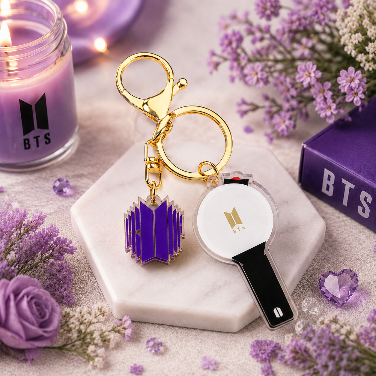 BTS Light Stick Keychain