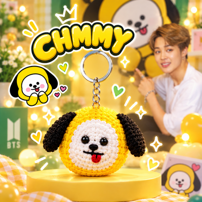 CHIMMY Crochet Keychain | Handmade BT21-Inspired Bag Charm
