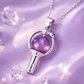 Kpop BTS Inspired Purple Gemstone Pendant Necklace for Women & Girls
