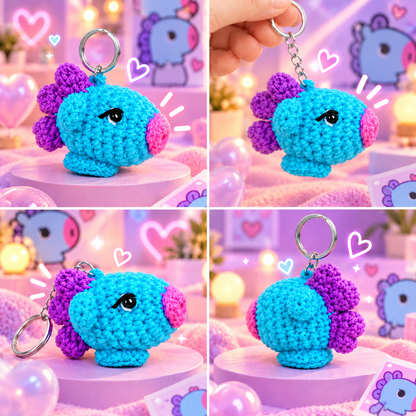 MANG handmade crochet keychain