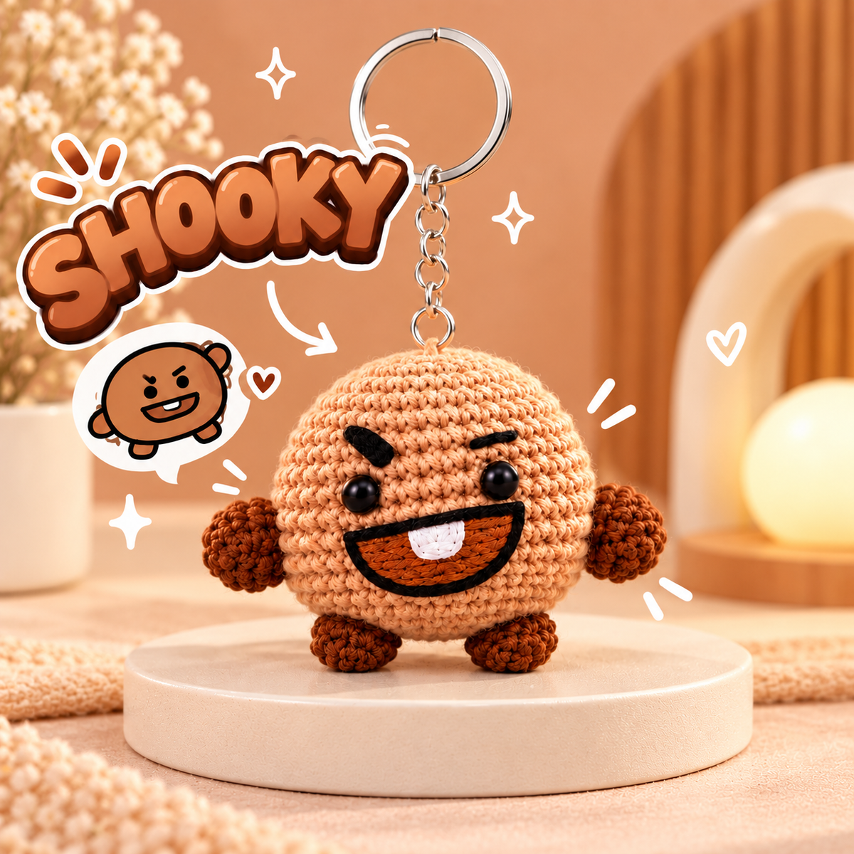 Shooky Crochet Keychain