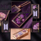 BTS Inspired Purple Flower Pendant Necklace for ARMY Fans | K-Pop Resin Jewelry