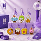 BT21 BTS Character Acrylic Keychain Set | Cute K-Pop Cartoon Bag Charms for BTS Fans