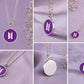 BTS Inspired Purple Logo Pendant Necklace | Korean K-Pop Fan Fashion Chain | Stylish Gift ,daily Wear