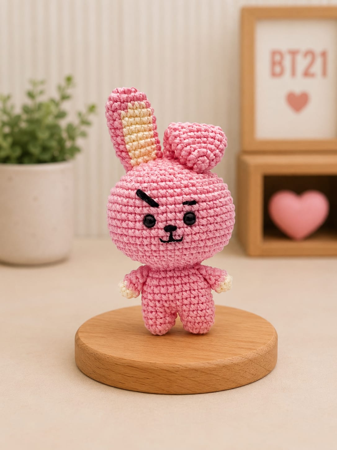 BT21 Cooky Crochet Handmade Doll | Cute Soft Plush Toy for BTS Fans 🧸💜