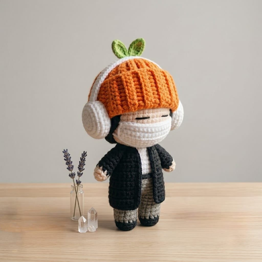 Soft Aesthetic Knitted Character