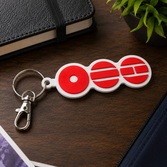 BTS Inspired Red Logo Keychain