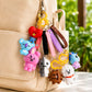 BT21 Cooky Silicone Keychain with Wrist Strap | Cute BTS Bunny Bag Charm & Key Ring for ARMY Fans