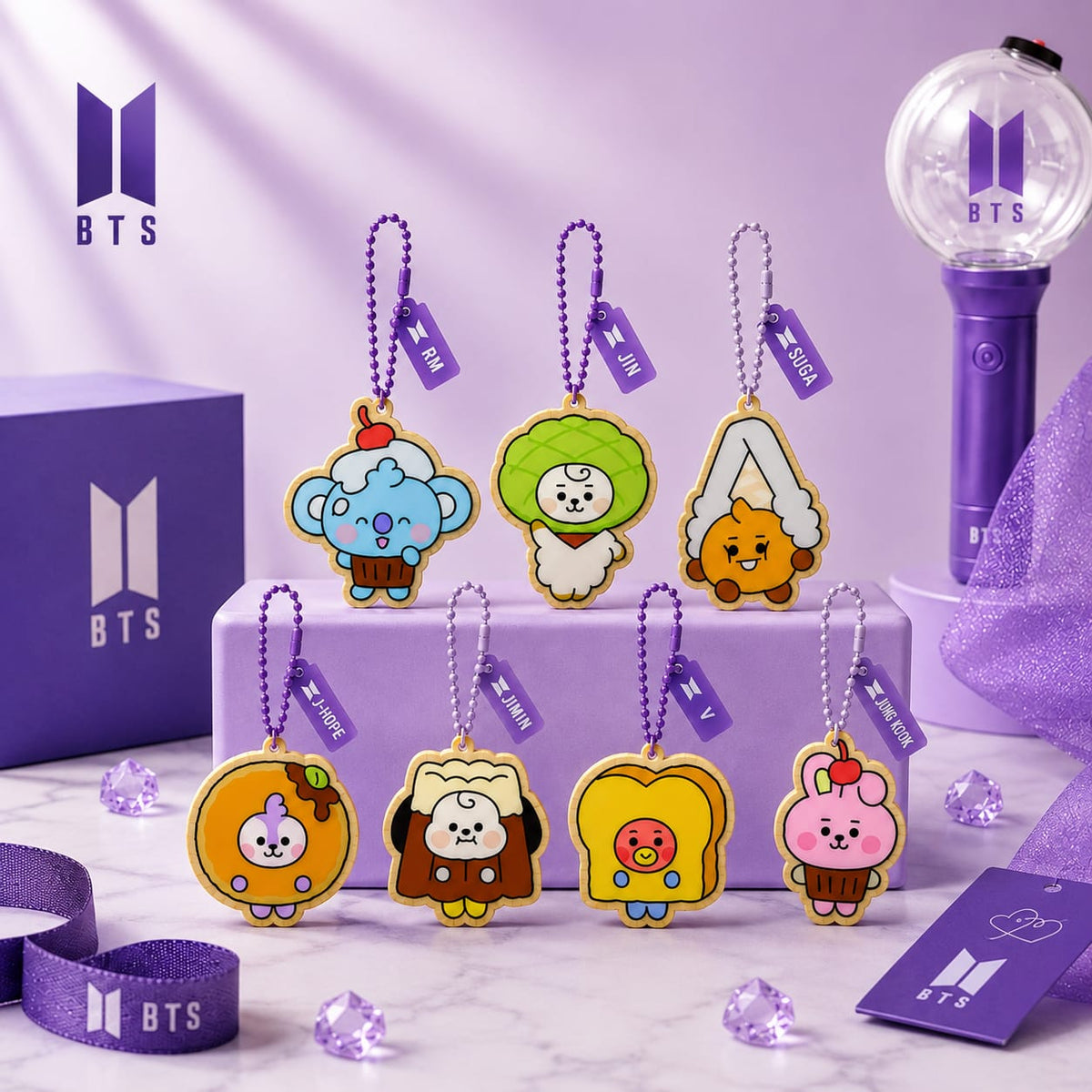 BT21 Acrylic Keychain Set