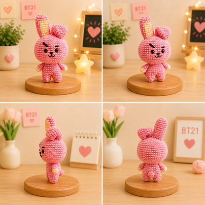 BT21 Cooky Crochet Handmade Doll | Cute Soft Plush Toy for BTS Fans - BtsBand