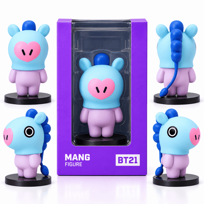 BT21 Mang blue and purple character figure
