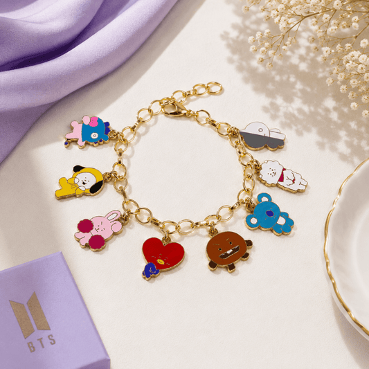 bt21-inspired-gold-charm-bracelet