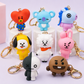 BT21 Character Keychains for BTS Fans – Premium Silicone Collection
