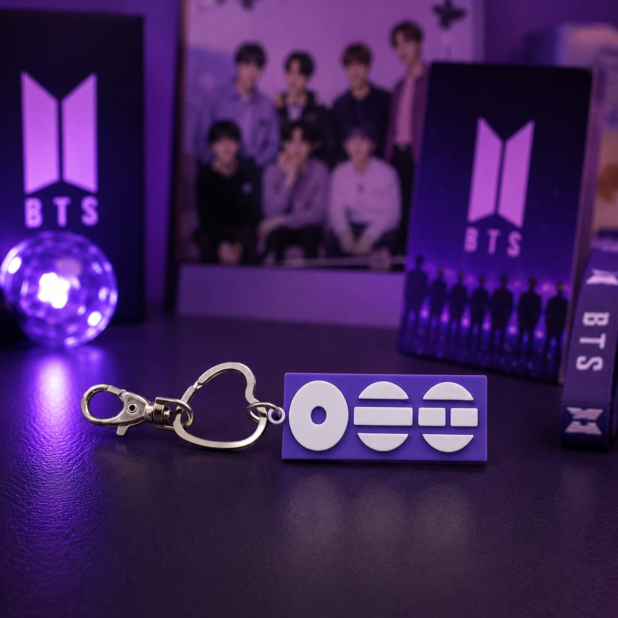 BTS ARMY Accessories Purple Keychain - BtsBand