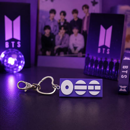 BTS ARMY Accessories Purple Keychain - BtsBand