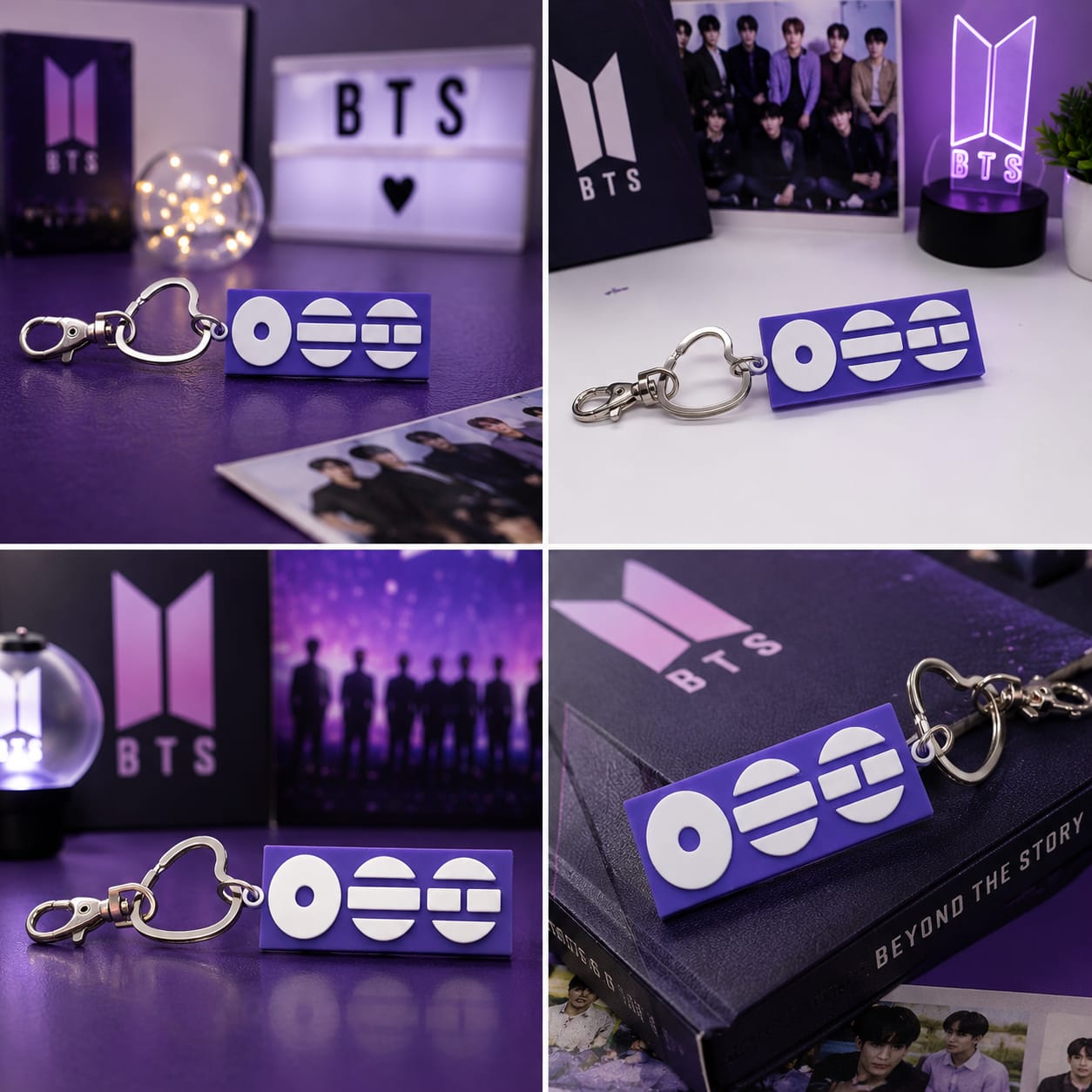 BTS ARMY Accessories Purple Keychain - BtsBand