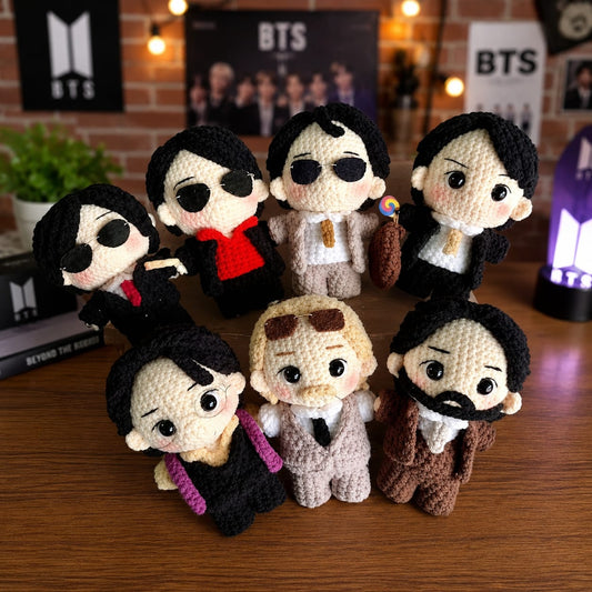 BTS Handmade Crochet Doll Set (7 Pcs) - BtsBand