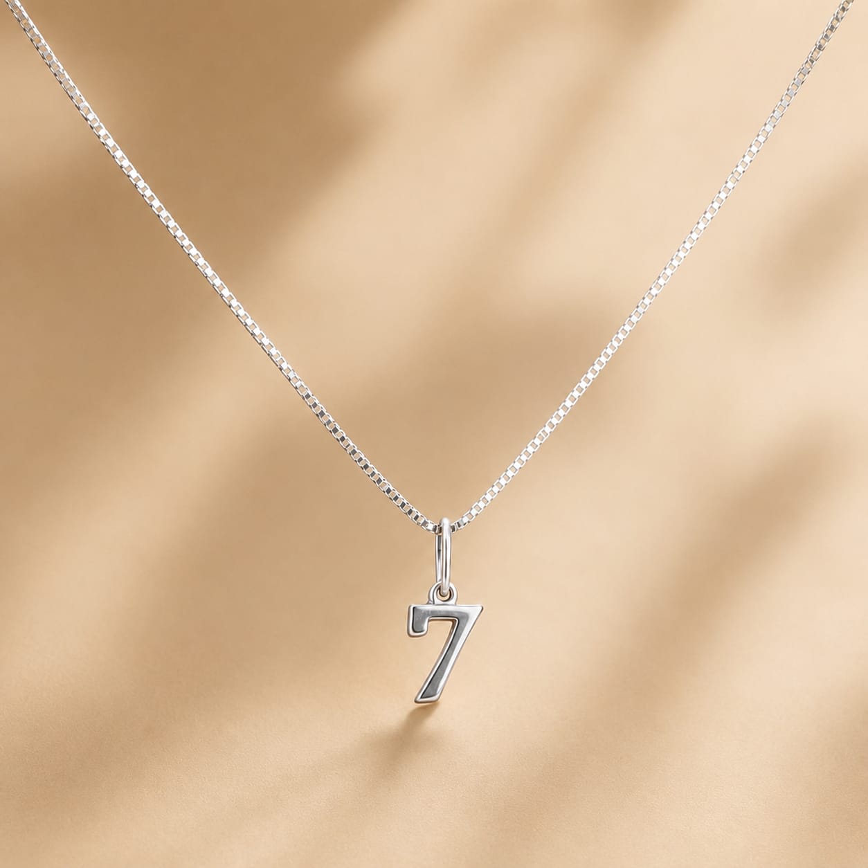 BTS Inspired Silver Number 7 Pendant Necklace | Korean Style Fashion Chain for BTS ARMY Fans | BTS Band