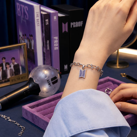 BTS Logo Charm Bracelet
