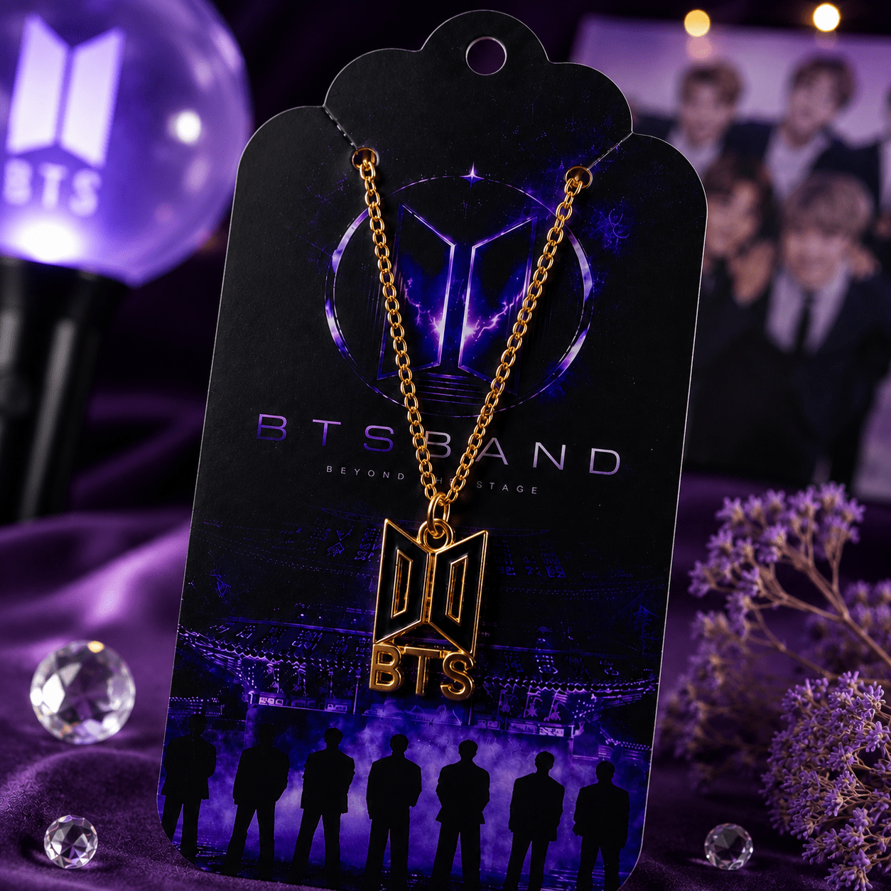 BTS Logo Pendant Necklace | Premium K-Pop Jewelry for ARMY Fans - BtsBand
