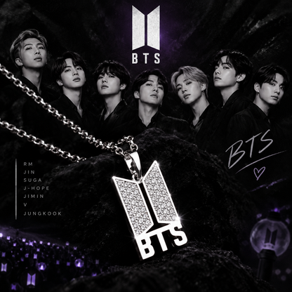 BTS ARMY inspired Korean style necklace for K-pop fans