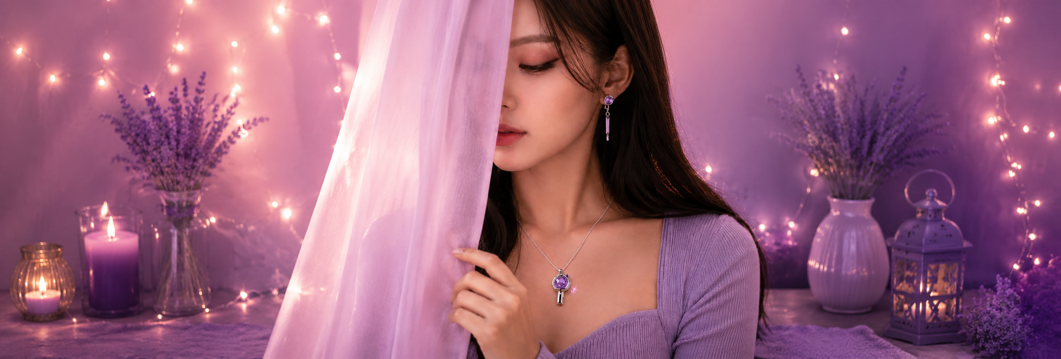 bts purple necklace