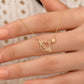 Gold Saturn Planet Star Pendant Necklace for Women | Minimalist Space Aesthetic Necklace for BTS ARMY Fans | BTS Band