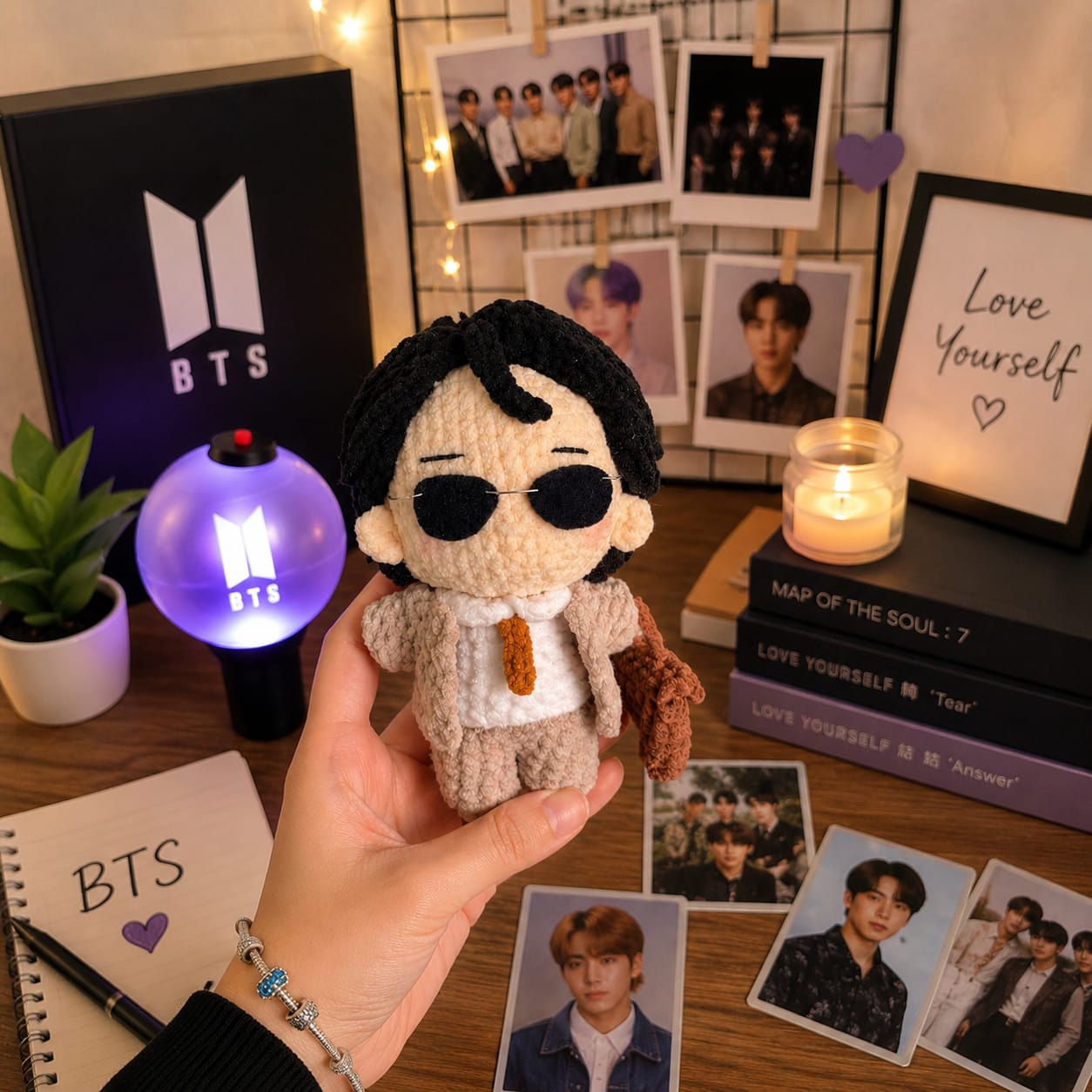 Handmade BTS Crochet Doll | Cute Amigurumi Plush for BTS ARMY Fans - BtsBand