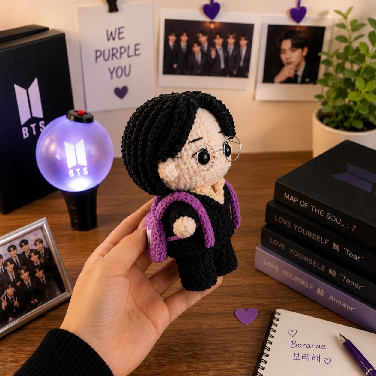Handmade BTS Inspired Crochet Doll for ARMY Fans - BtsBand