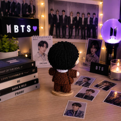 Inspired Handmade Crochet Doll for BTS ARMY Fans | BTS Band