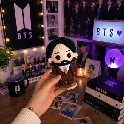 Inspired Handmade Crochet Doll for BTS ARMY Fans | BTS Band