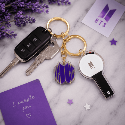 K-Pop BTS Light Stick Keychain for Fans - BtsBand