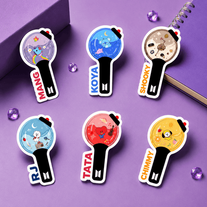 Premium BT21 Lightstick Sticker Pack - BtsBand