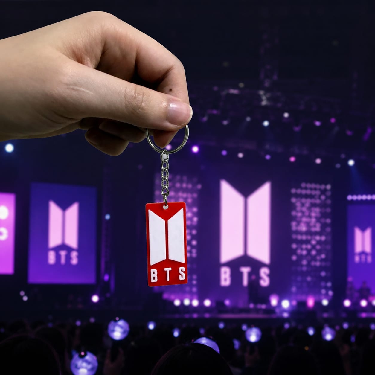Premium BTS Logo Keychain