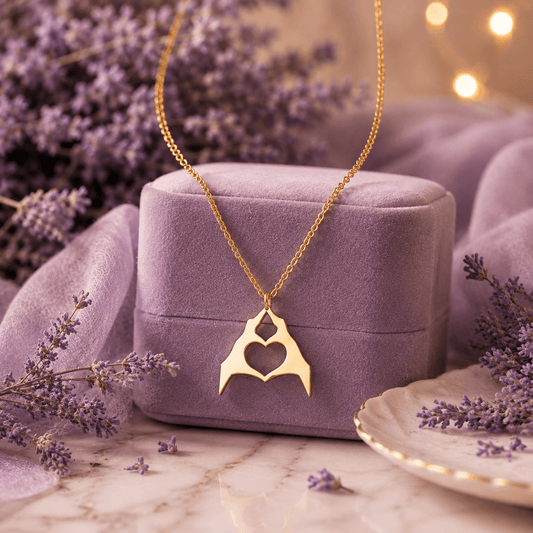 Premium Gold Heart Pendant Necklace for Women - BtsBand