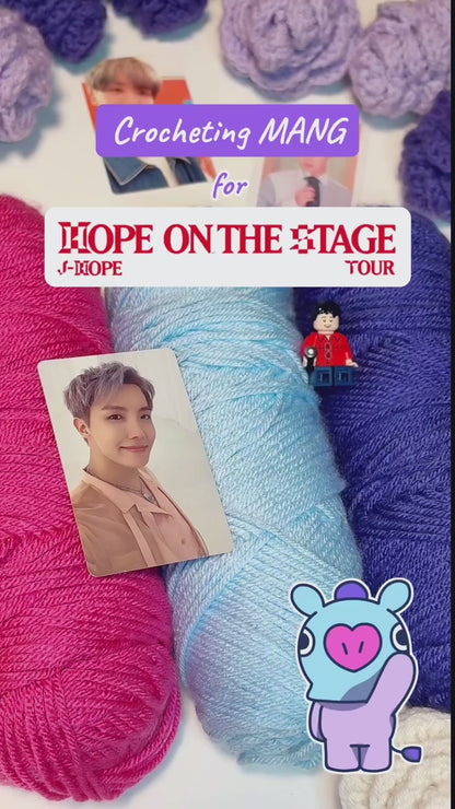 MANG Crochet Keychain | Handmade BT21-Inspired Bag Charm