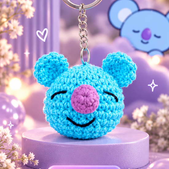 Handmade BT21 Koya Keychain Gift for K-pop ARMY Fans India