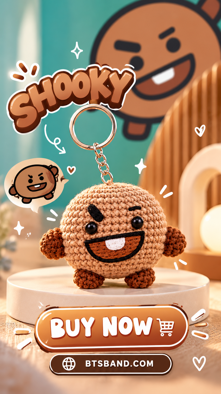 Shooky Crochet Keychain