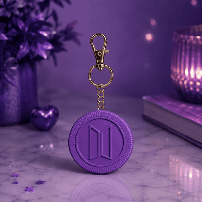 Purple Oreo Biscuit Keychain