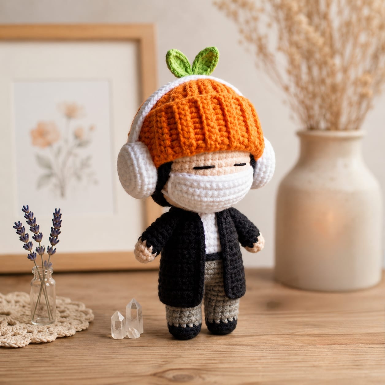 Soft Aesthetic Knitted Character Plush Doll - BtsBand