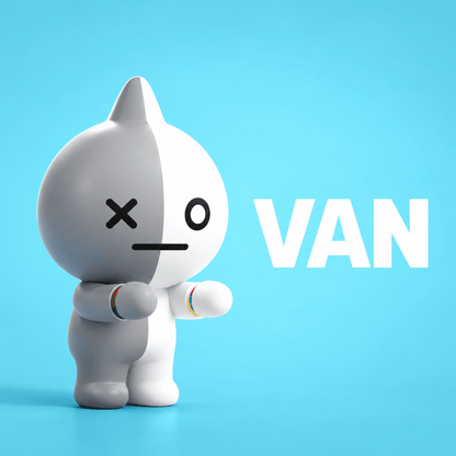 Van Figurine | Cute BT21 Character Collectible for K-Pop Fans